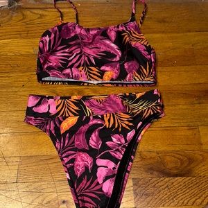 Fashion Nova Tropical Bathing Suit Two pieces